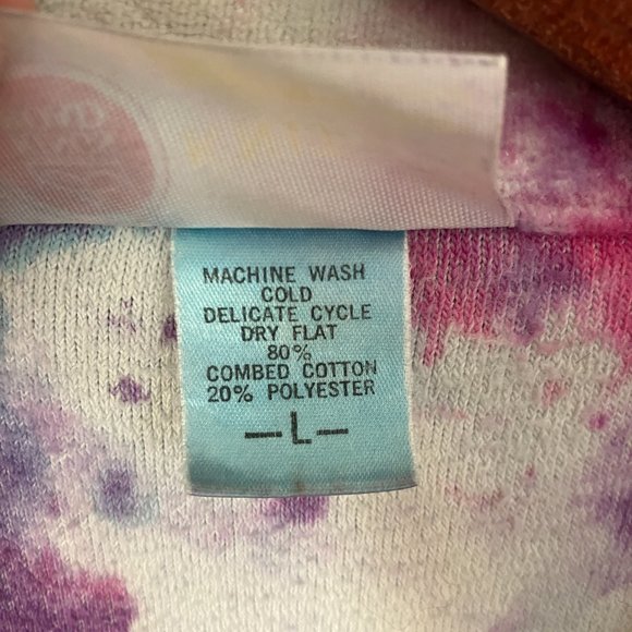 Tie dyed terry cloth vintage Sears shirt 70s - Picture 4 of 4